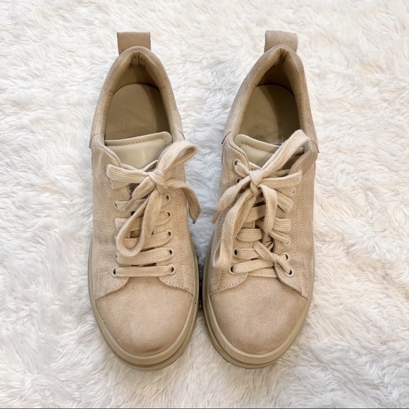 Zara Shoes - Zara Neutral Platform Sneakers